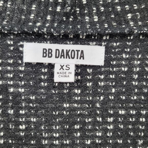 BB Dakota Womens Knit Cardigan Black XS Open Front Design Relaxed Fit 3/4 Sleeve - Picture 10 of 12